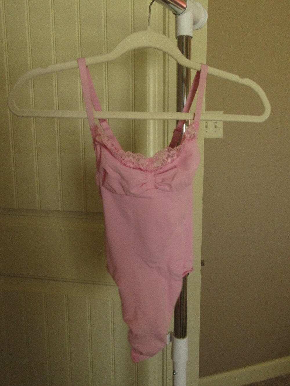 Skims Pink Lace Shapewear/bodysuit, size Large